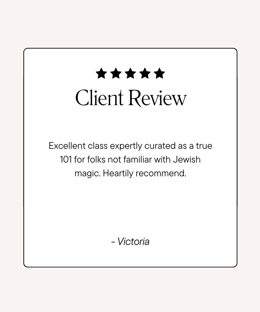 Introduction to Jewish Magic Lecture & Q+A