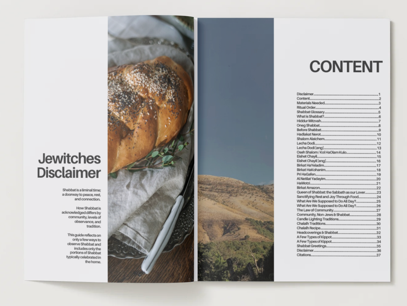 Jewitches Shabbat Guide Zine