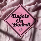 Bagels on Board Bumper Sticker