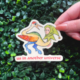 Us in Another Universe Medieval Vinyl Sticker