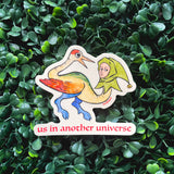 Us in Another Universe Medieval Vinyl Sticker