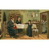Happy New Year, Kitchen Scene Postcard