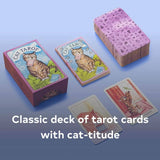 Cat Tarot Deck – Classic Tarot Cards with Cat-Themed Illustrations, 78 Cards & Guidebook