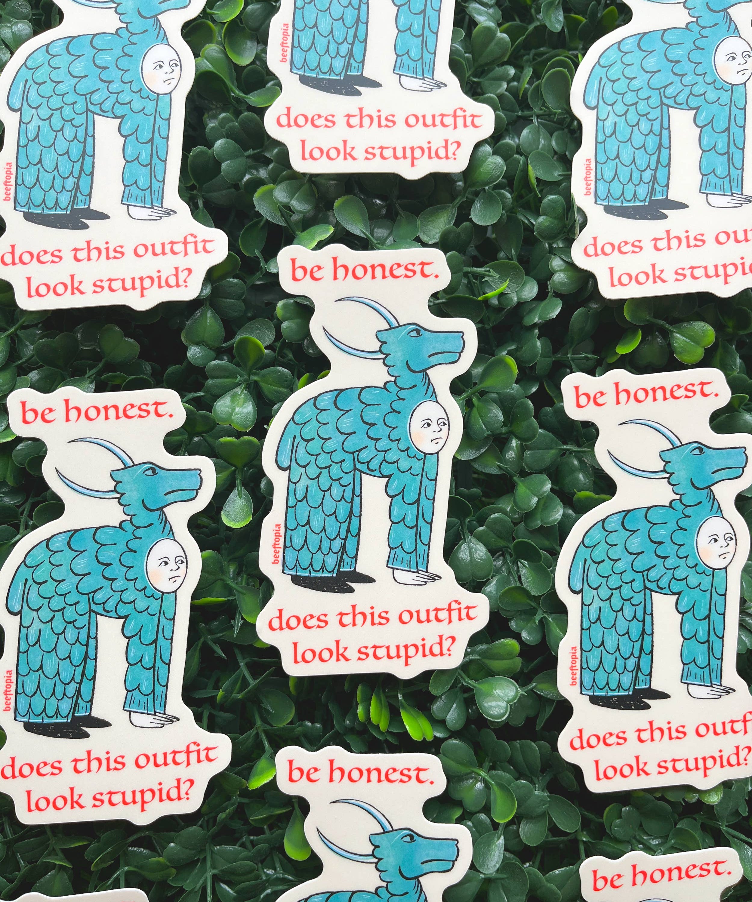 Stupid Outfit Medieval Vinyl Sticker