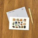 Postcard Landscape Samples of Gemstones
