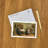 Happy New Year, Kitchen Scene Postcard