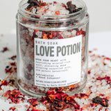 Love Potion Bath Soak Glass Jar