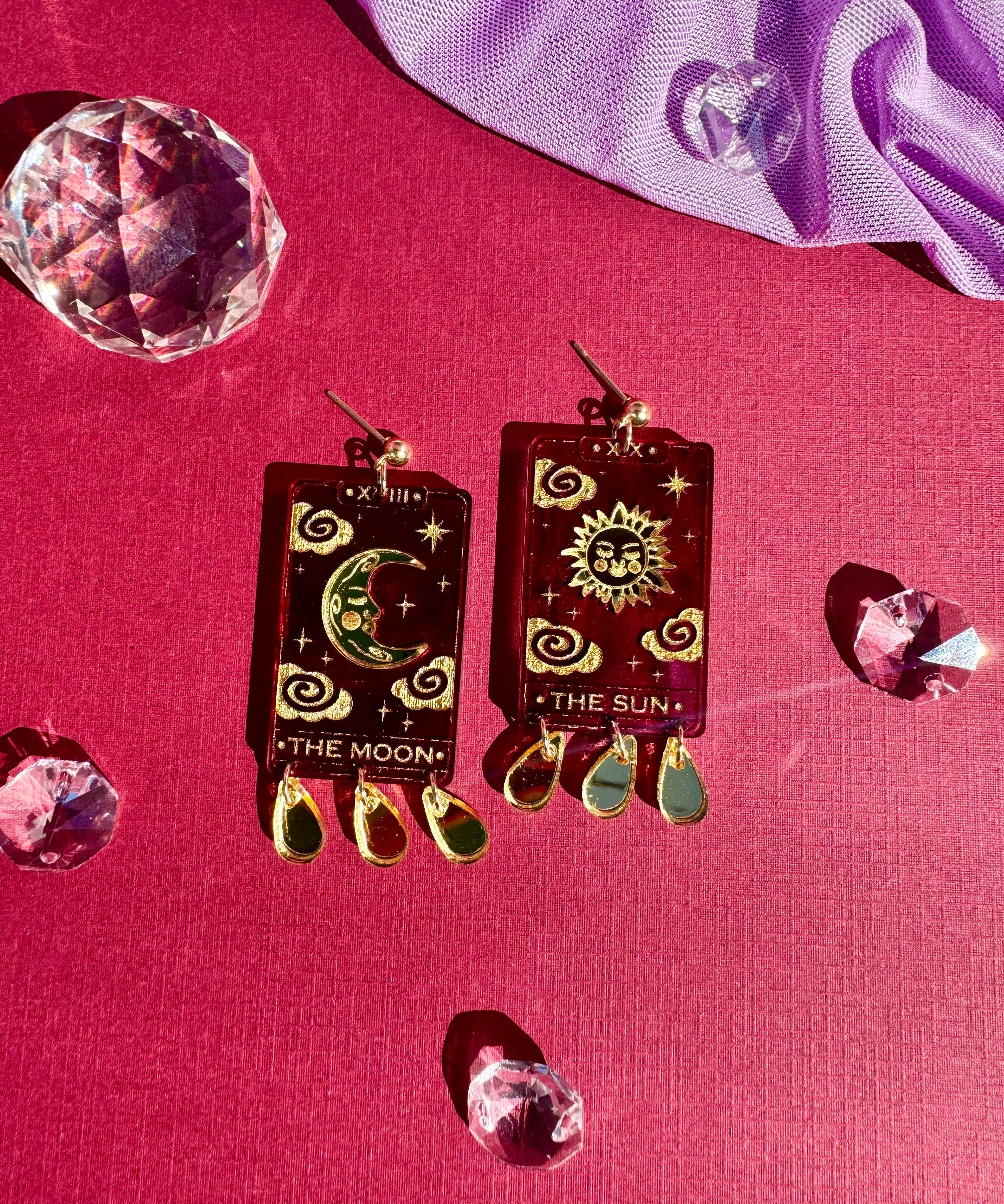 Tarot Card Earrings