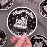 Leave Me Alone - Woven Patch