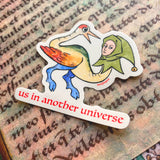 Us in Another Universe Medieval Vinyl Sticker