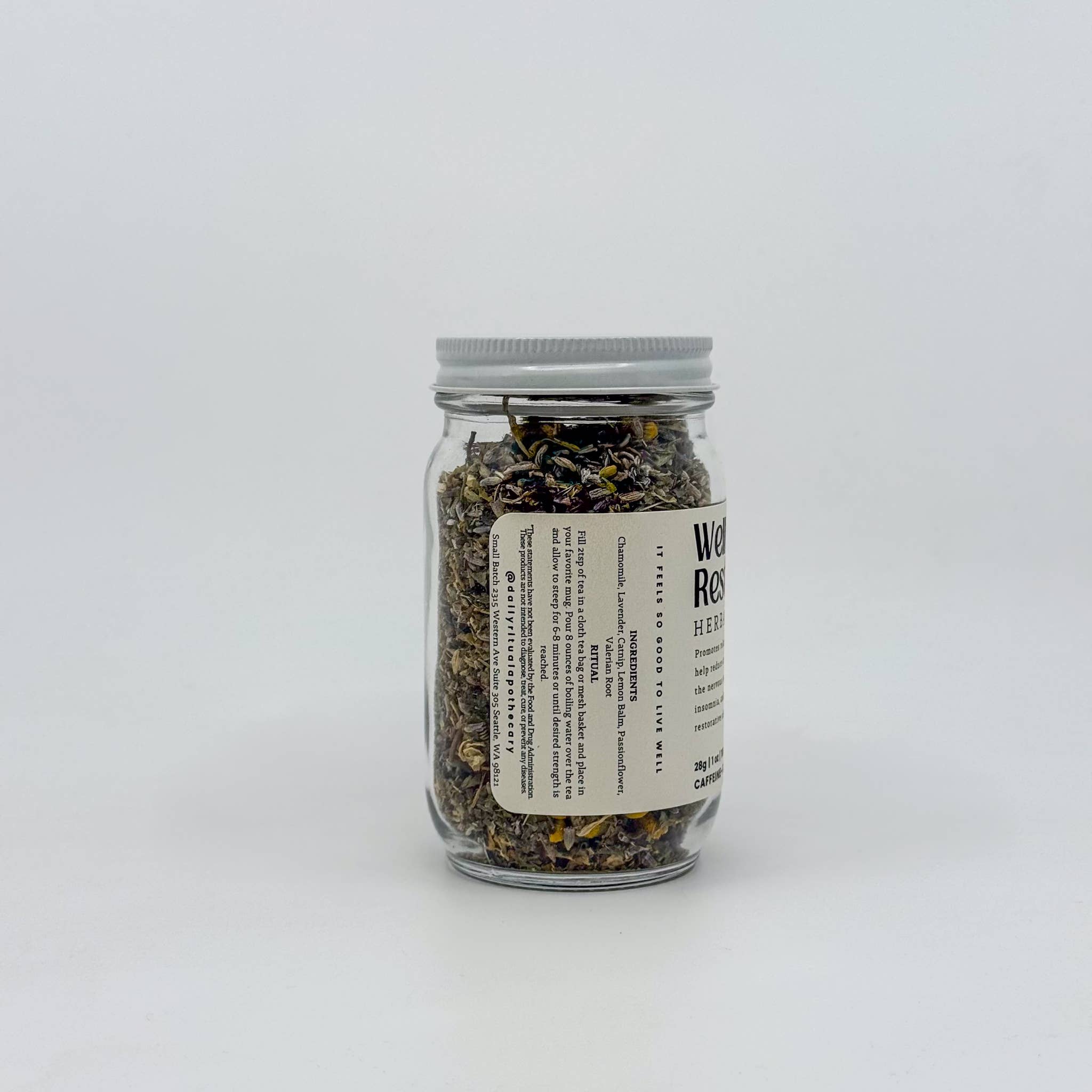 Well Rested Loose Leaf Herbal Tea | Glass Jar – Jewitches