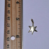 Vintage Brass Celestial Star Charm Pendant