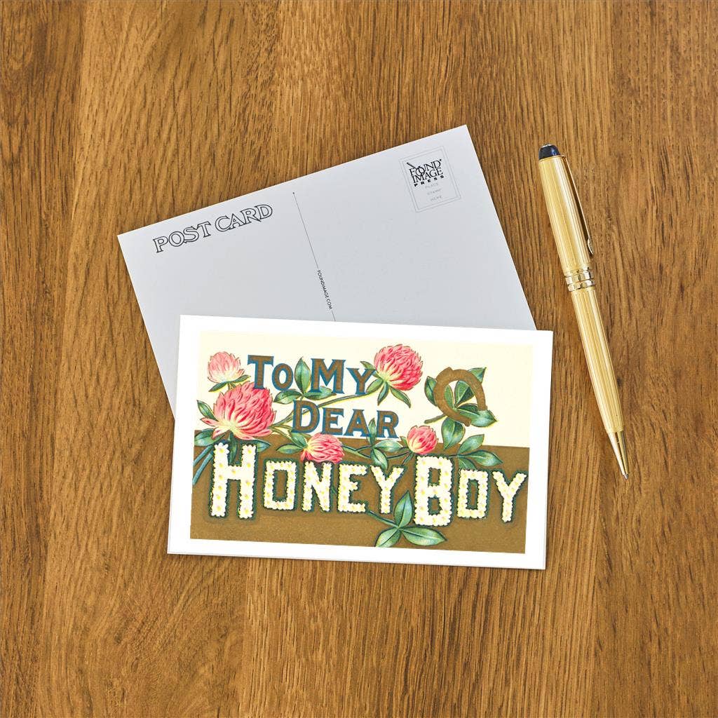To My Dear Honey Boy Postcard