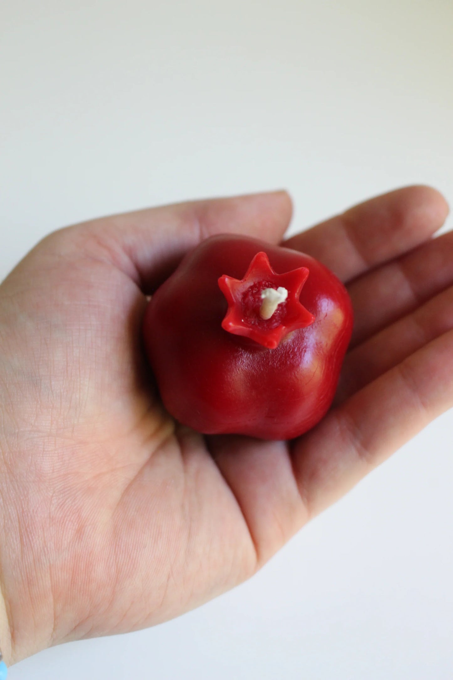 Miniature Pomegranate Beeswax Candle