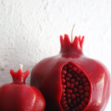 Intricate Crimson Pomegranate Candle