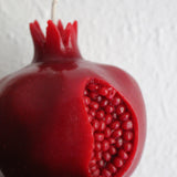 Intricate Crimson Pomegranate Candle