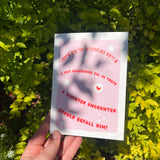 Pink Yiddish Curse Greeting Card (Divorce/breakup)