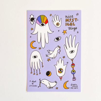 Mystical Judaica Sticker Sheet Kit