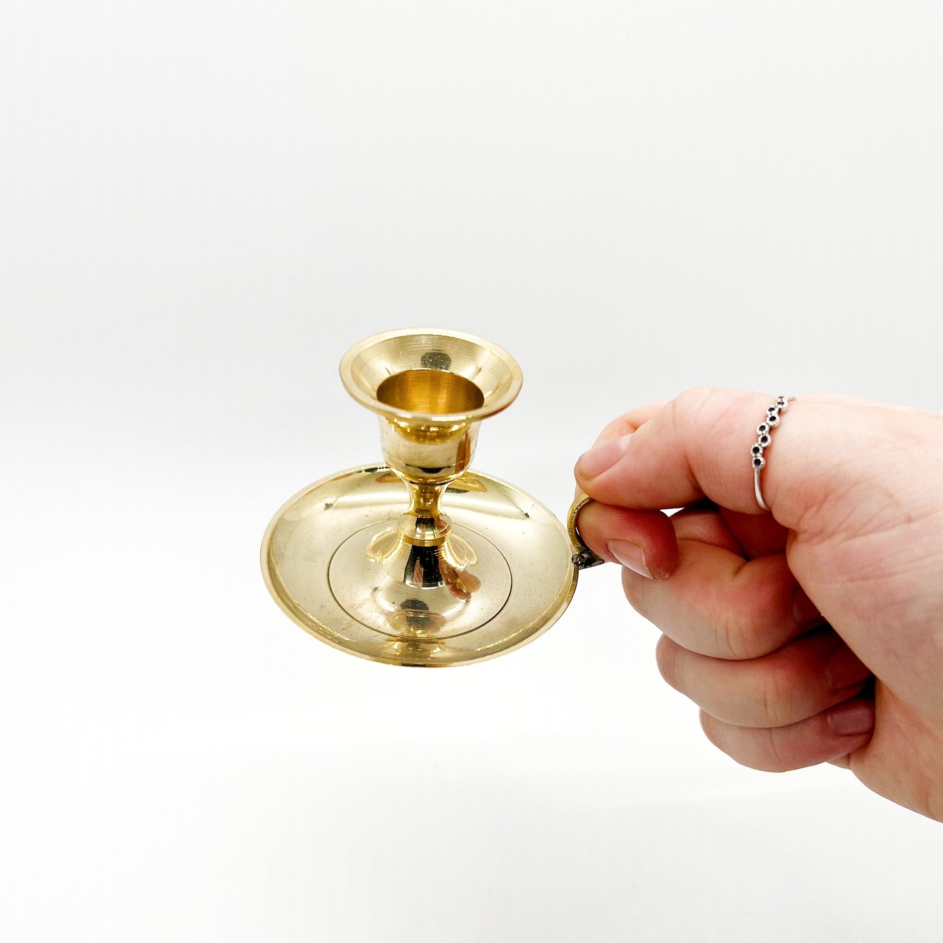 Brass Chamberstick Candle Holder – Jewitches